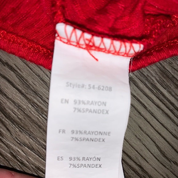 SWS red bodysuit - Picture 4 of 5